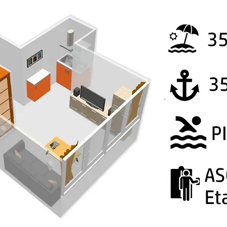 Proche Port Et Plages, Piscine Apartment *
